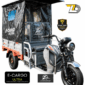 Triciclo Eléctrico Mishozuki E-Cargo 8000W potente y eficaz con batería de gel 72V 60Ah y capacidad de carga de 500 kg